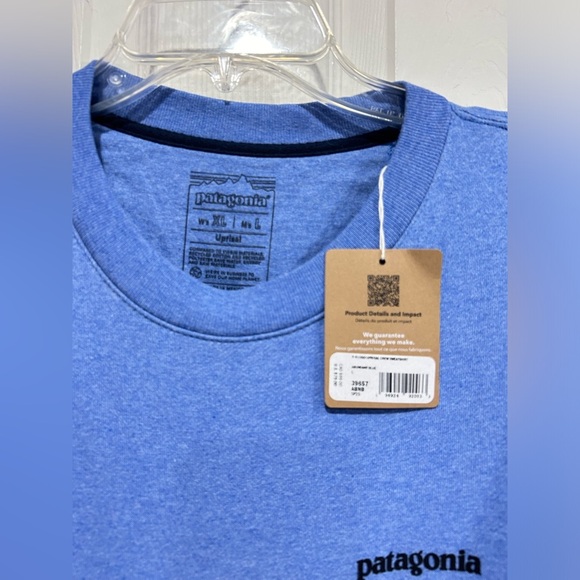 Patagonia Men's Large P-6 Logo Uprisal Crew Sweatshirt Blue NWT Cozy Soft - Picture 9 of 9